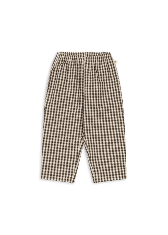 Konges Sløjd Kim broek choco check biokatoen
