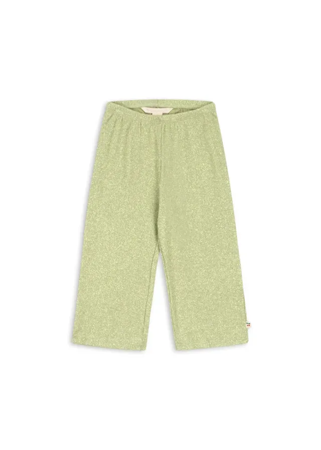 Konges Sløjd Roli Flared broek leek green biokatoen