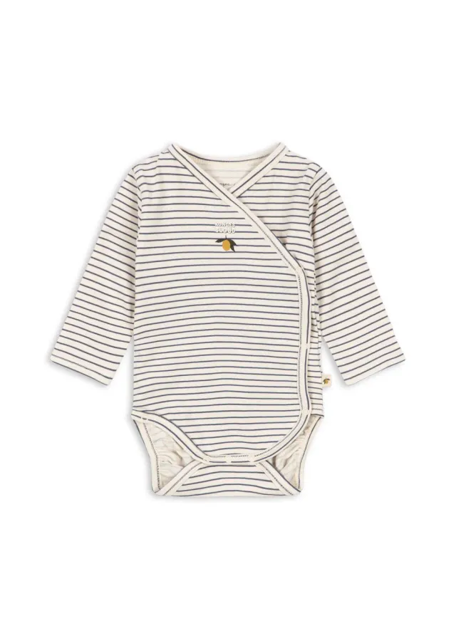 Konges Sløjd Basic newborn romper stripe como biokatoen