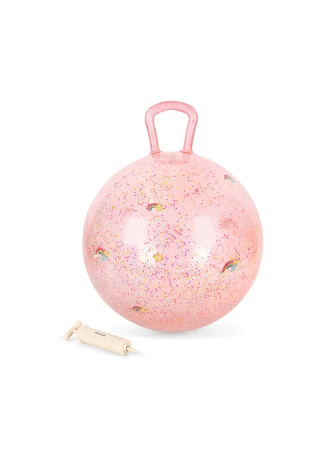 Konges Sløjd Springbal Rainbow skippybal 50 cm handvat