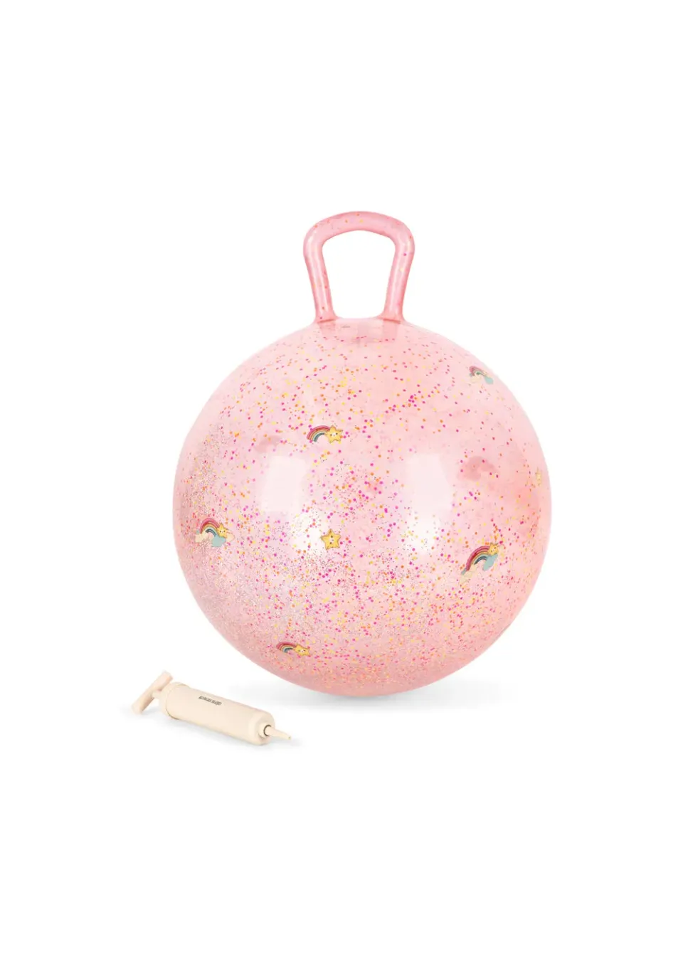 Konges Sløjd Springbal Rainbow skippybal 50 cm handvat