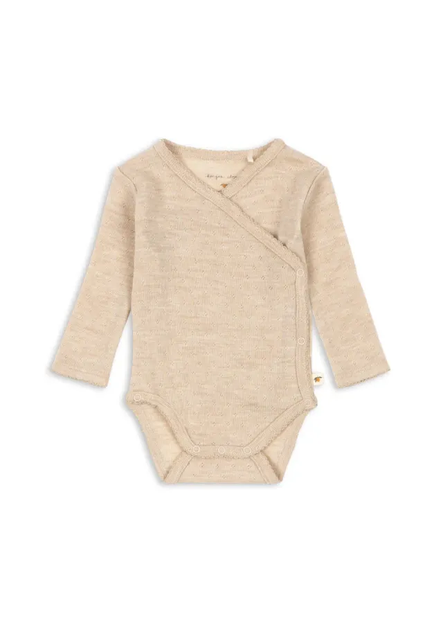 Konges Sløjd Uma romper blush merinowol newborn