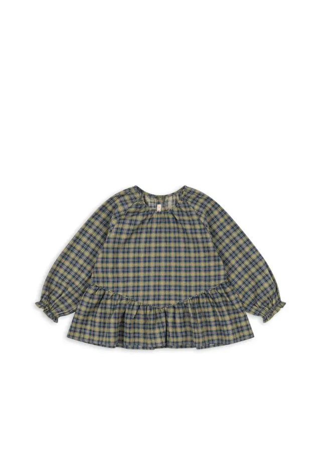 Konges Sløjd Terre Shirt laurel blue check blouse