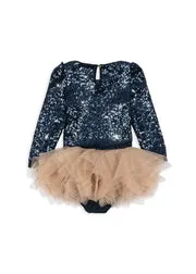 Konges Sløjd Ballerina Glitter donkerblauw tutujurk