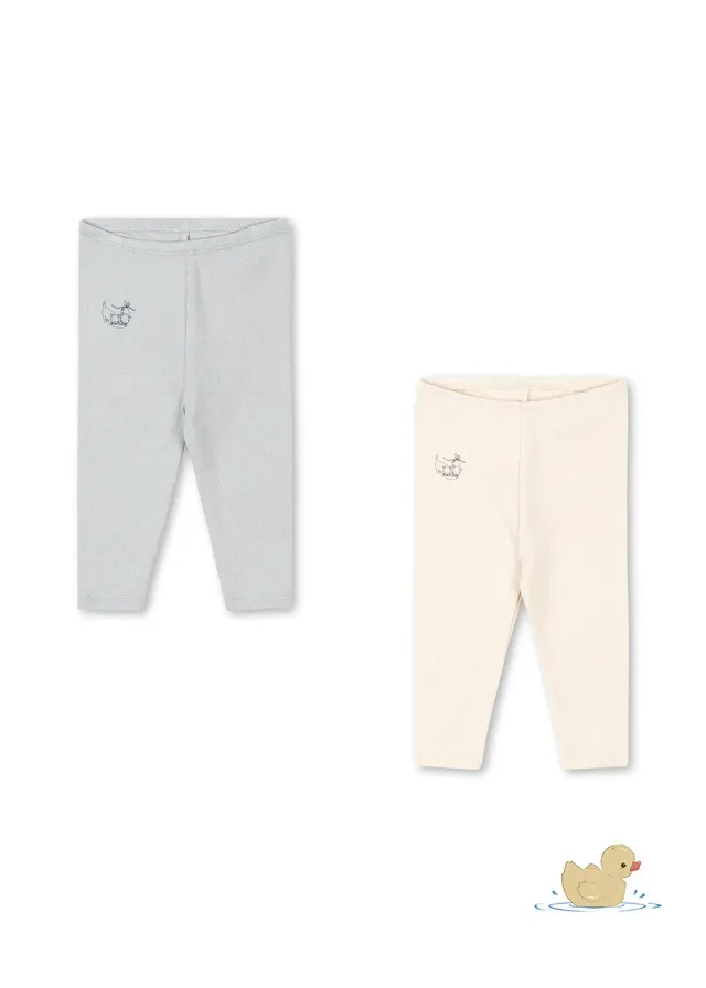 Konges Sløjd Perla broek 2-pack buttercream stretch