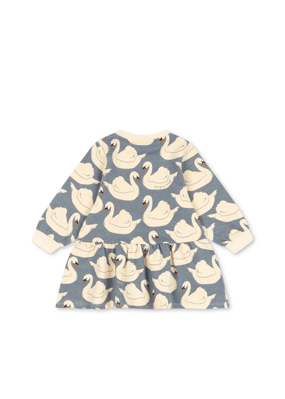 Konges Sløjd Loupy sweaterjurk swan biokatoen