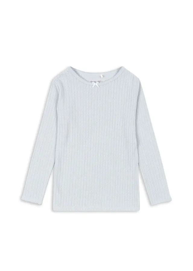 Konges Sløjd Minnie longsleeve shirt gray dawn biokatoen