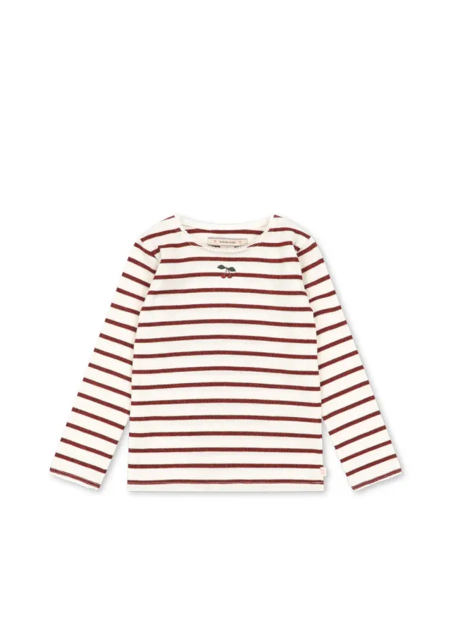 Konges Sløjd Roli streepblouse Creamy Stripe glitter