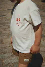 Konges Sløjd Era T-shirt off white lifeguard service linnen