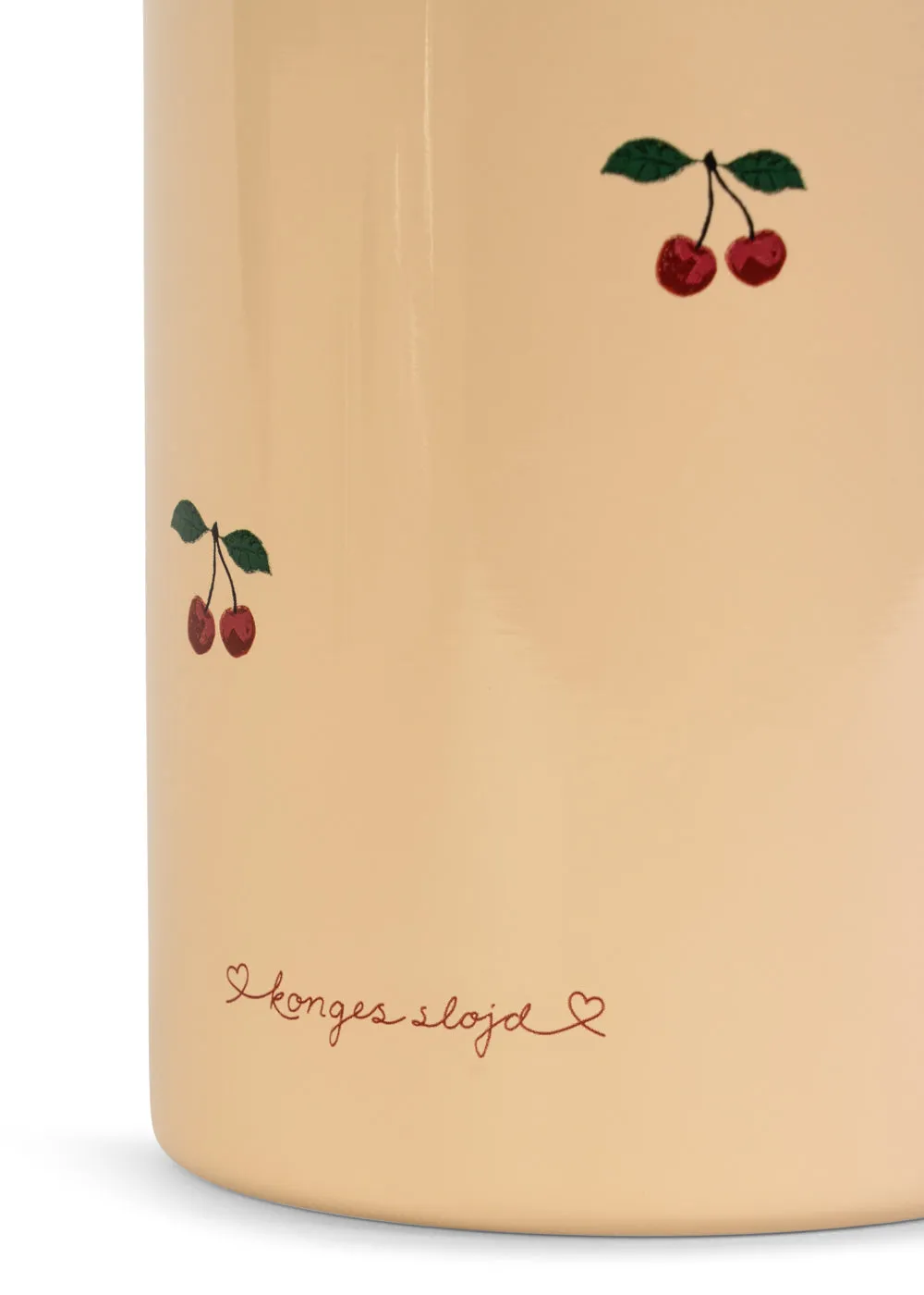Konges Sløjd Thermofles 500ml cherry met rietje