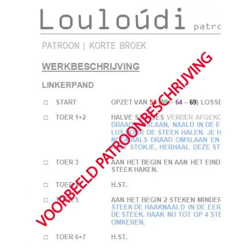 Louloúdi Design Konijn haakpatroon 3 varianten