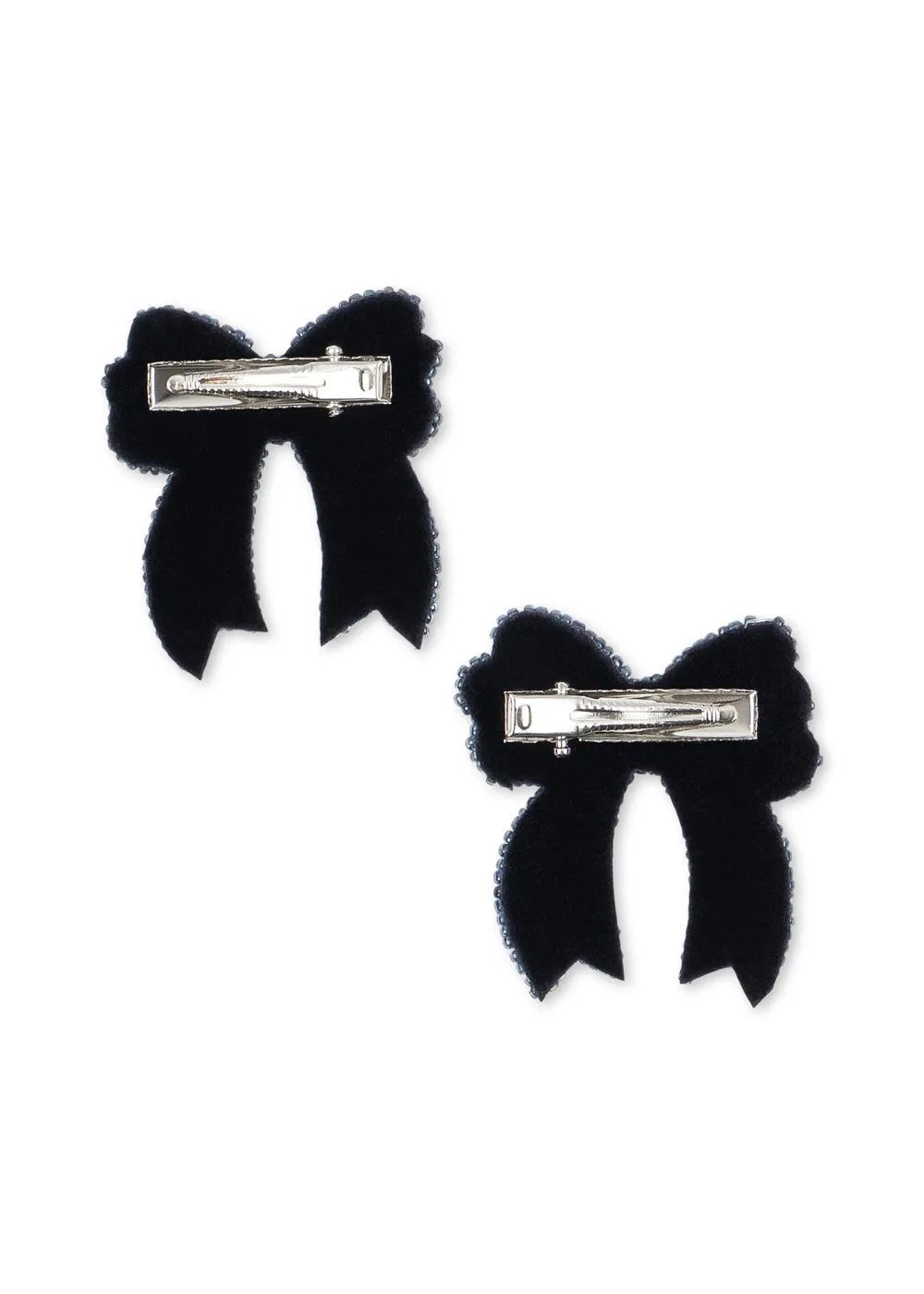 Konges Sløjd Strik Haarclips 2-pack Navy Pailletten