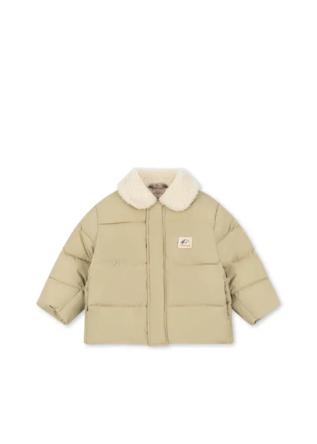Konges Sløjd Alpi winterjas pale olive green warm