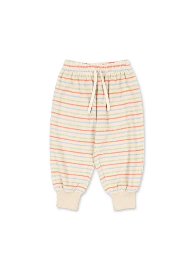 Konges Sløjd Itty sweatbroek confetti stripe biokatoen