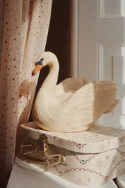 Konges Sløjd Zwaan lamp nachtlampje beige dimbaar