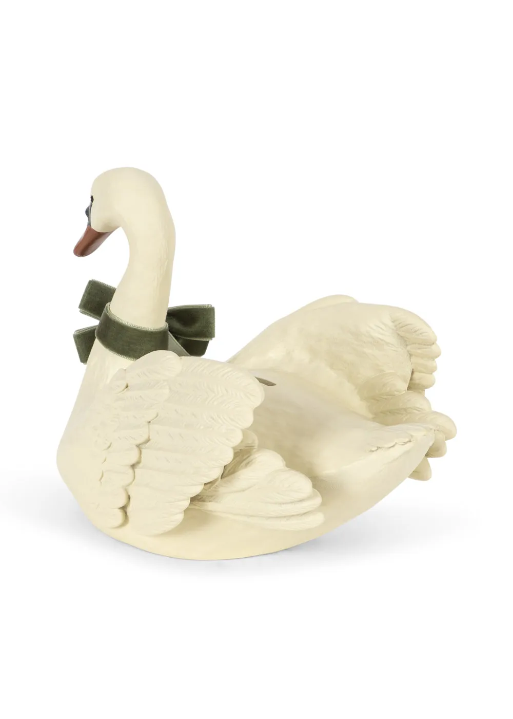 Konges Sløjd Zwaan Spaarpot swan handgeschilderd