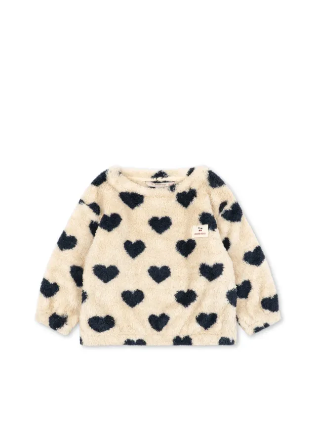 Konges Sløjd Cozy sweater bon coeur teddy
