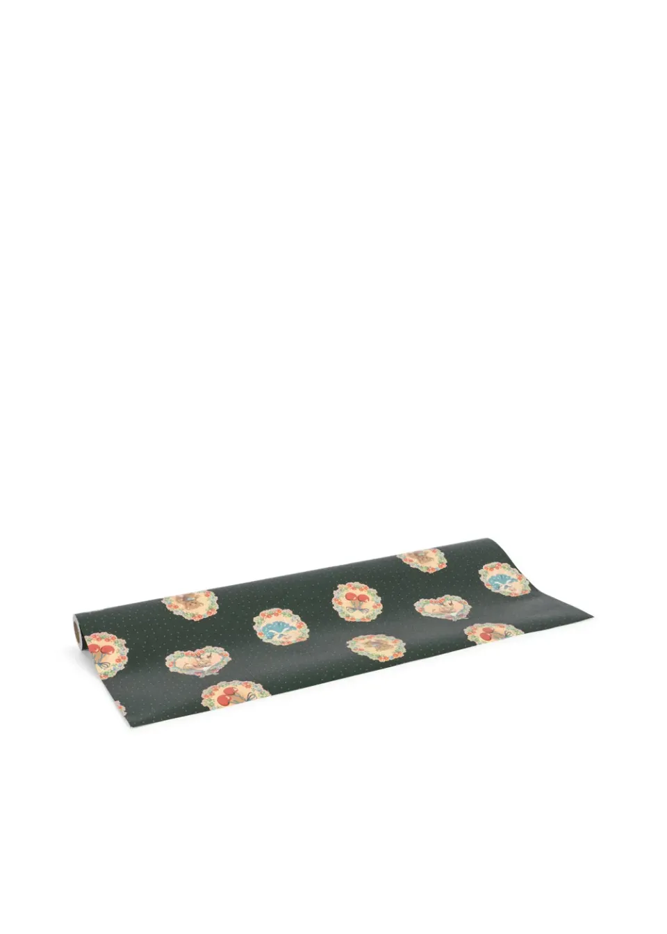 Konges Sløjd Pakpapier Cadeaupapier Deer Diary Green 10 M