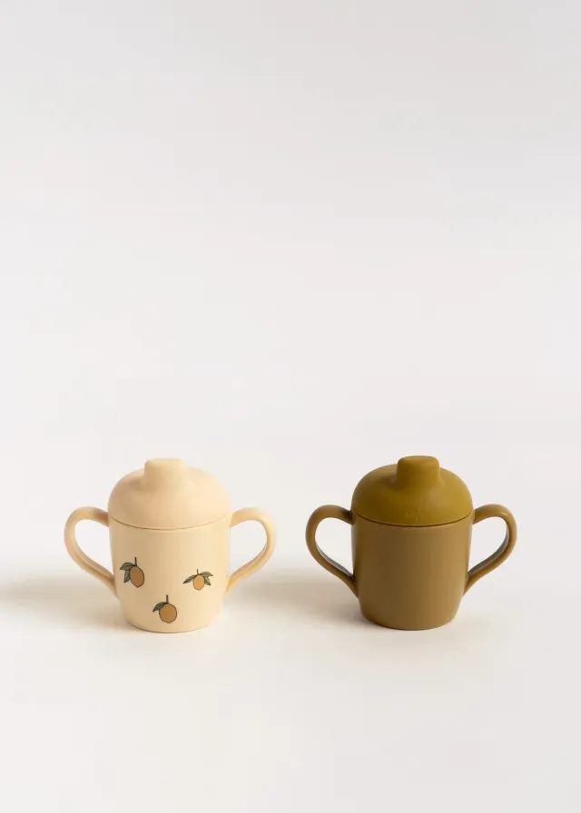Konges Sløjd tuitbeker 2-pack lemon silicone