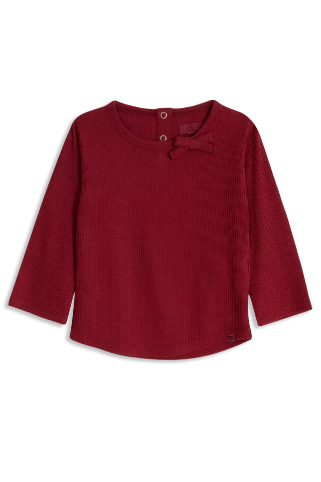 4President Kailani Red longsleeve rood gestreept