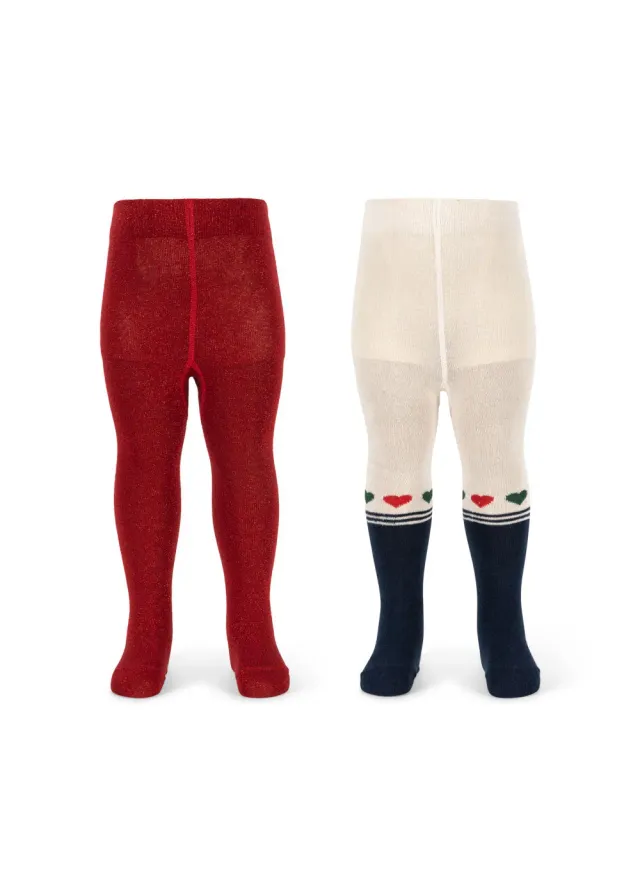 Konges Sløjd maillots heart mix 2 paar glanzend
