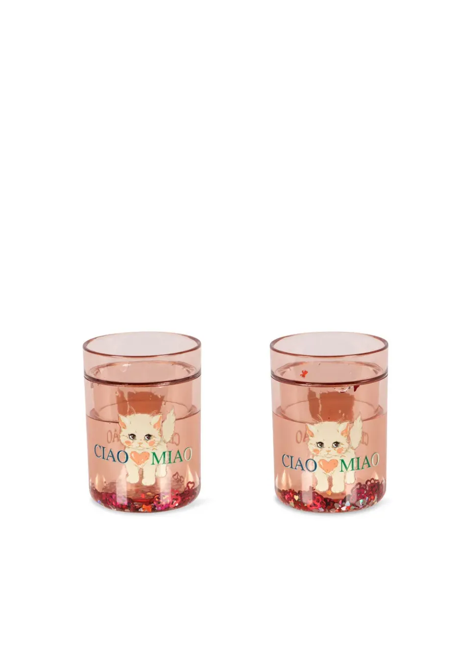 Konges Sløjd Glitterbekers 2-Pack Ciao Miao 180ml