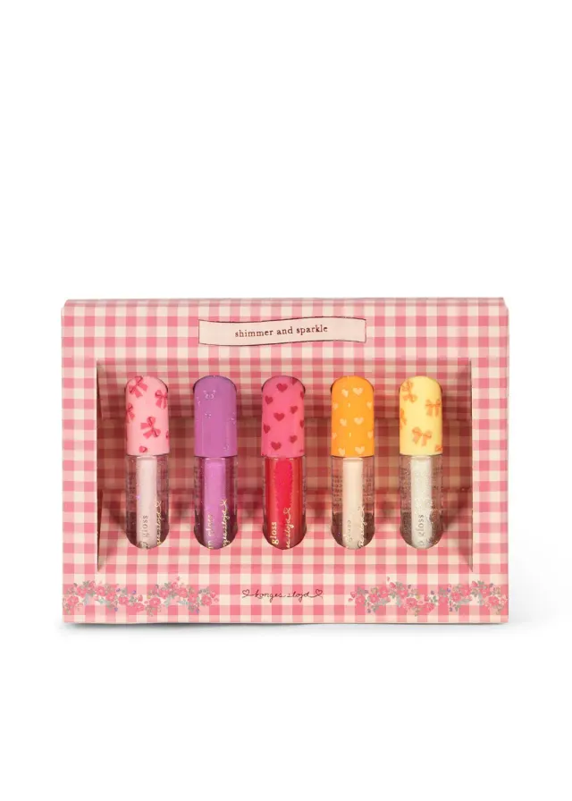 Konges Sløjd lipgloss multi glitter vegan kinderset