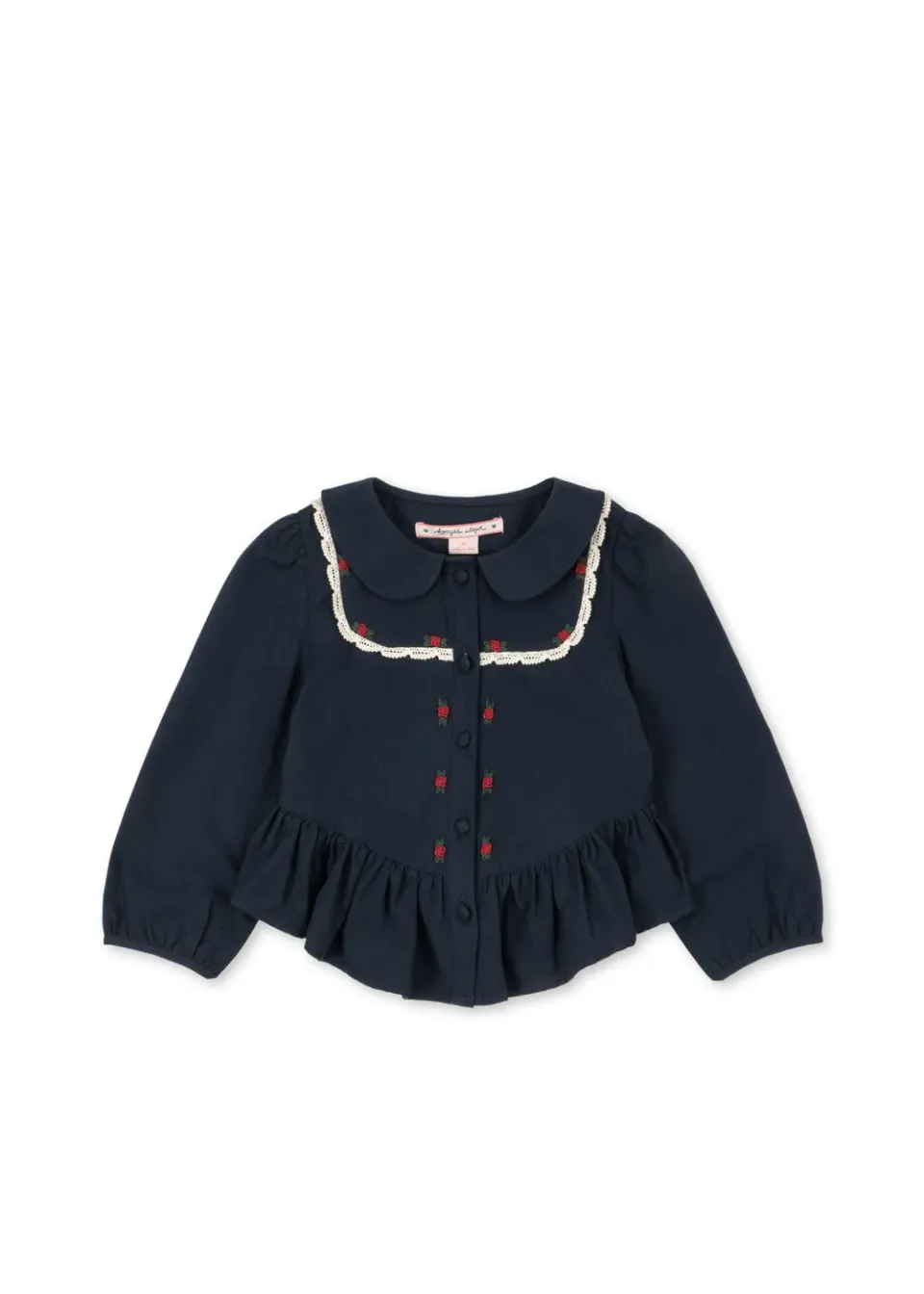 Konges Sløjd Emmy blouse donkerblauw biokatoen
