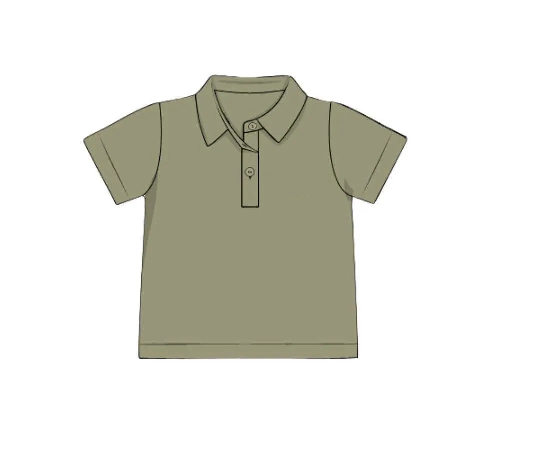 Busy Bee Smocks Biltmore Vines polo jongens 4T