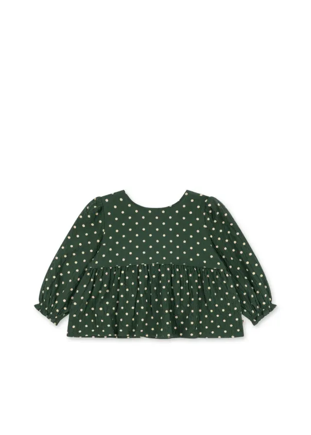 Konges Sløjd Elin Strik Blouse dot marseille biokatoen