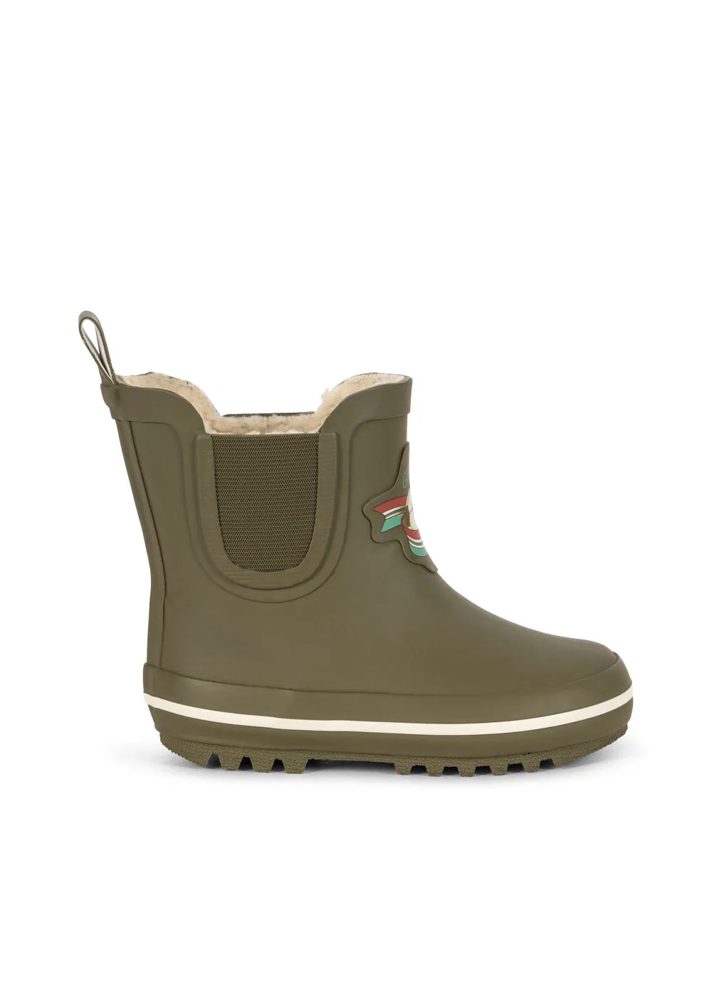 Konges Sløjd Roi Fleece Regenlaarzen Winter Moss Gevoerd