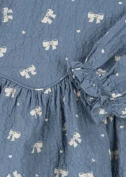 Konges Sløjd Vida Shirt blouse boucle blue biokatoen