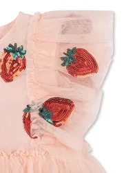 Konges Sløjd Yvonne tulejurk strawberry rose paillet