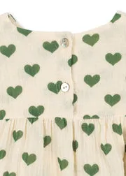 Konges Sløjd Coco Romper amour verde biokatoen