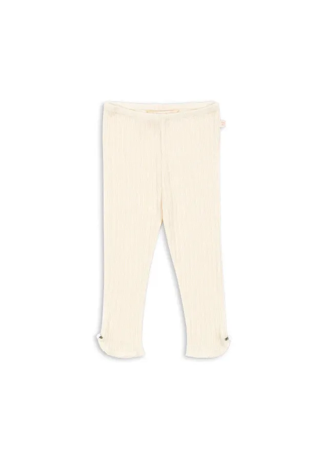 Konges Sløjd Papin Broek Antique White Biokatoen Rib