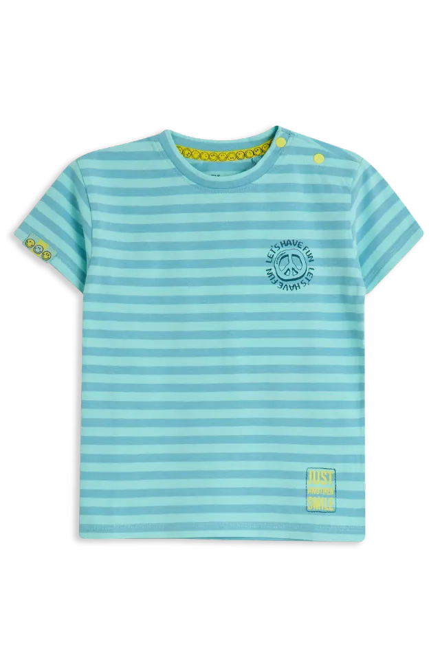 4PRESIDENT Presly Green T-shirt gestreept katoen