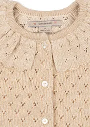 Konges Sløjd Holiday gebreid vest buttercream ajour