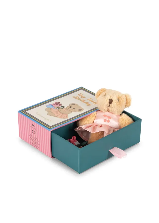 Konges Sløjd Tiny Teddy Verjaardag Cherry met Huisje
