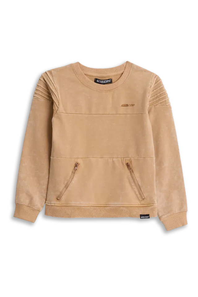 4President Nick Sand sweater jongens katoen