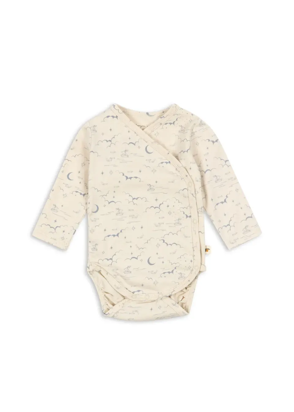 Konges Sløjd Basic newborn romper cielo marino biokatoen