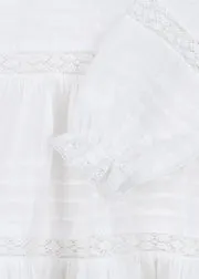 Konges Sløjd Orchid Jurk Optic White Biokatoen Kant