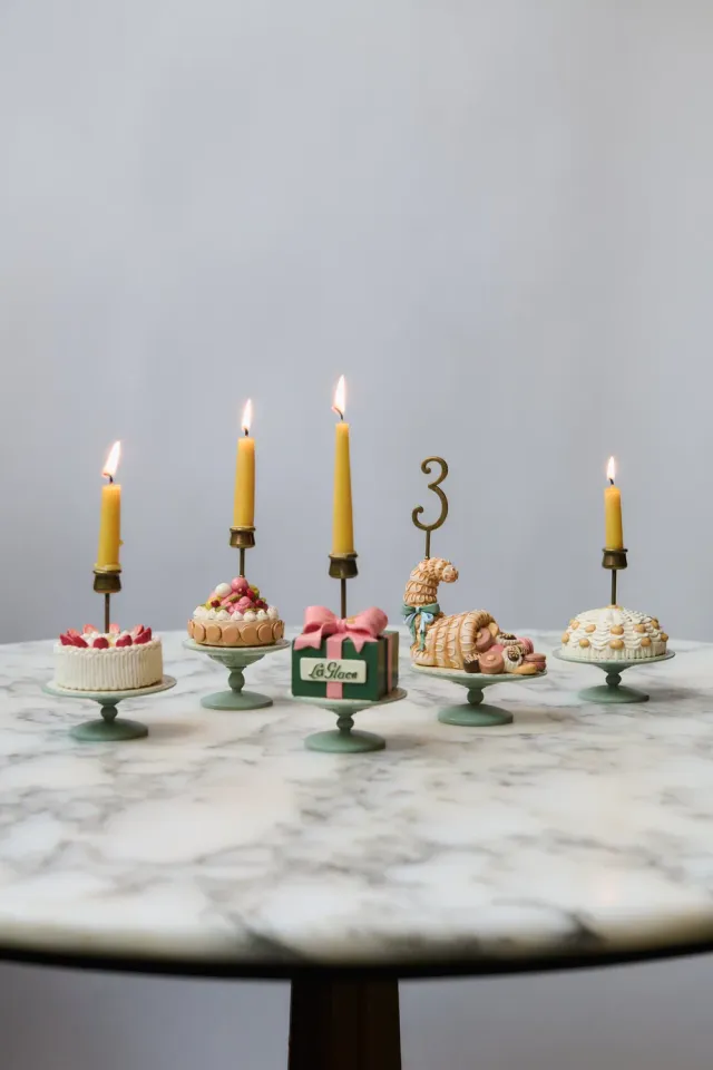 Konges Sløjd La Glace Verjaardagstaarten multi decoratieset