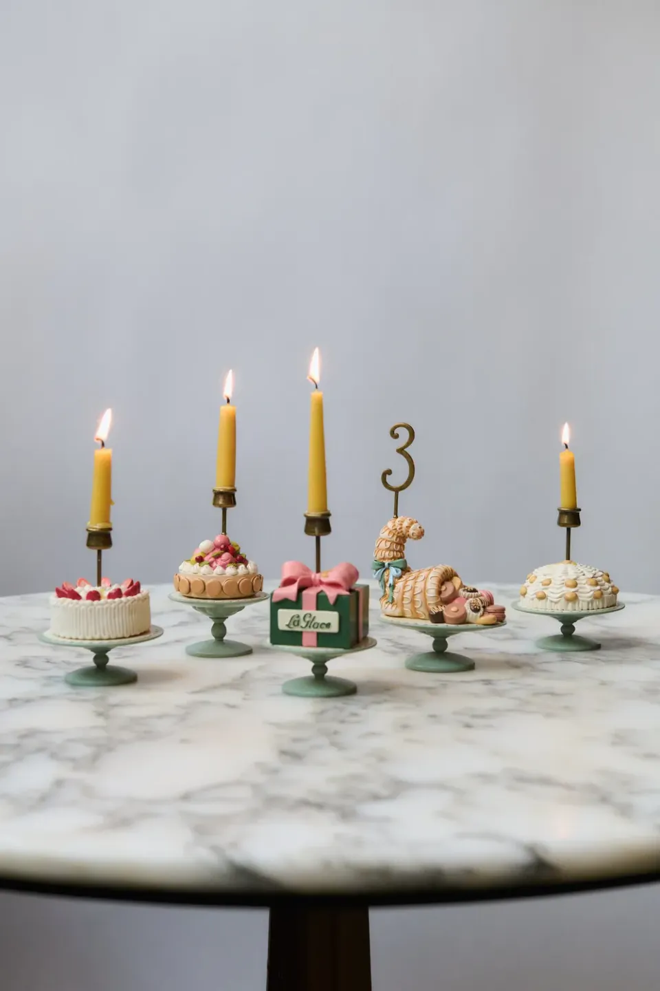 Konges Sløjd La Glace Verjaardagstaarten multi decoratieset