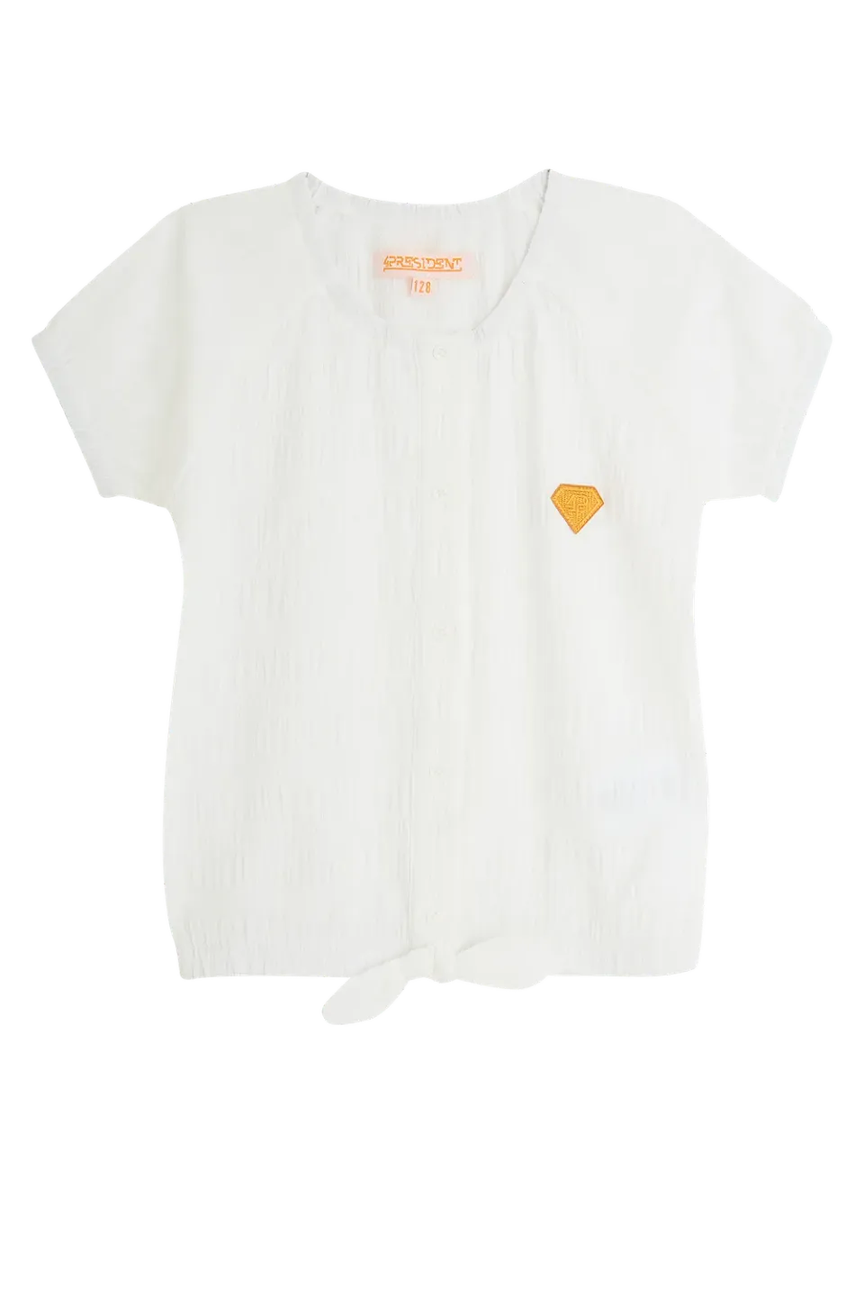 4President Nonna T-shirt meisjes white lichtgewicht