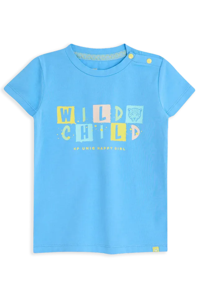 4President Roma Light Blue meisjes T-shirt katoen