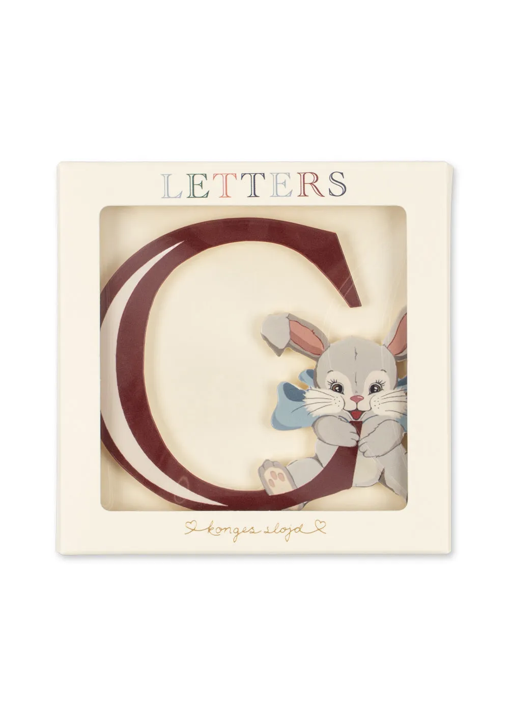 Konges Sløjd ABC Deurletter Multi – Houten Letter 11 cm