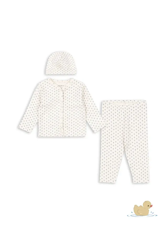 Konges Sløjd Bello Newborn Set Punto Blu Biokatoen