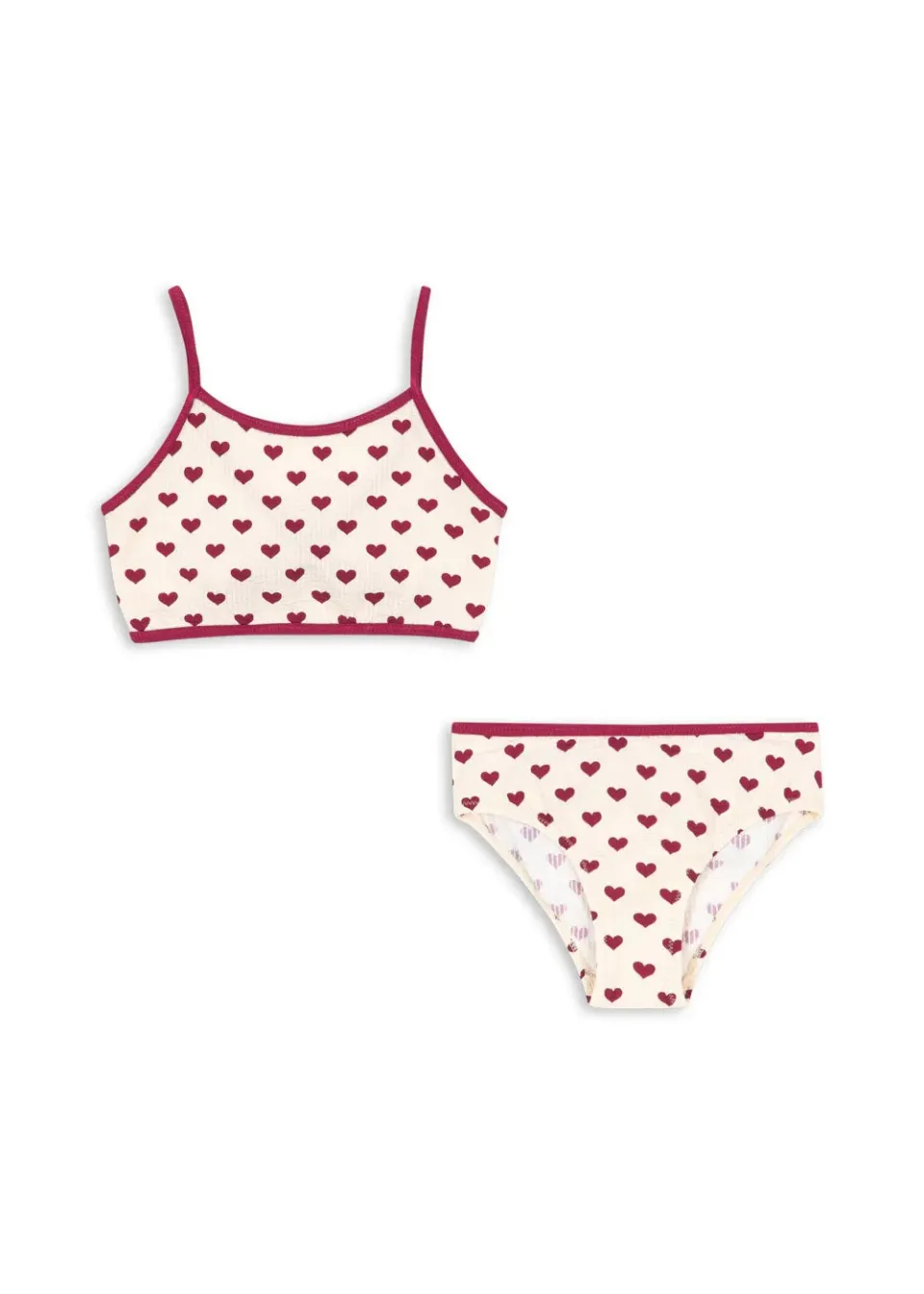 Konges Sløjd Bowie bikini coeur sangria seersucker
