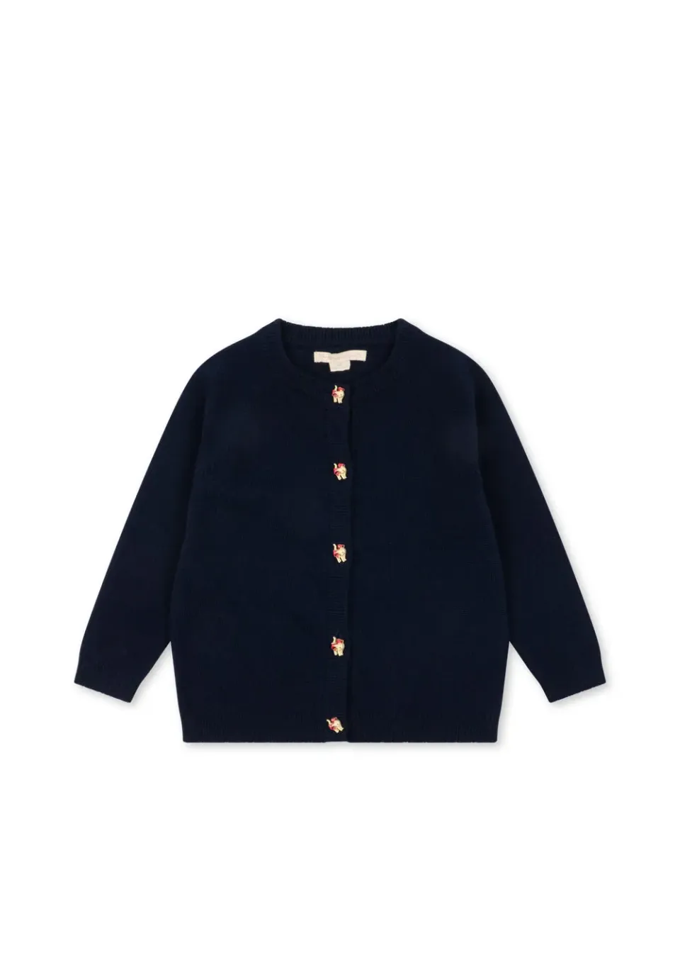 Konges Sløjd Cattie Cardigan babyvest blauw wol
