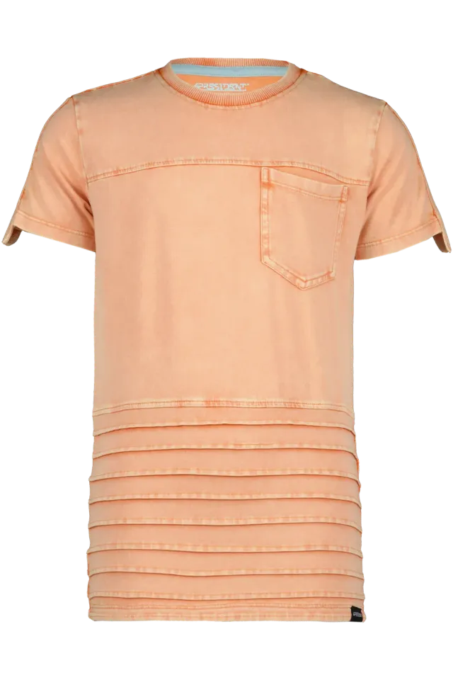 4President Tigo Orange Tiger t-shirt acid wash